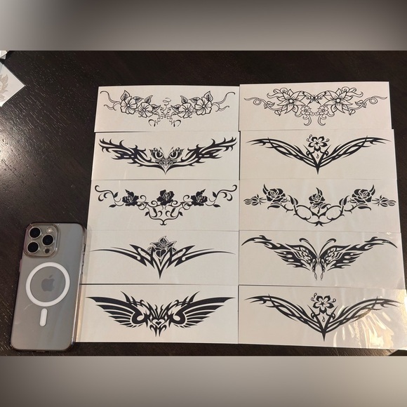 Other - Black Temporary Tattoos